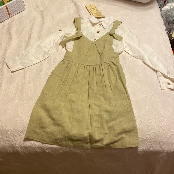 NWT Linen Dress Romper - Picture 1 of 7